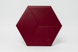 Piatto esacubo rosso
