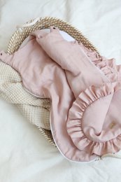 zomerlinnen babyslaapzak met ruches, babyslaapzak met ruches 1 TOG, 1,5 TOG, 2,5 TOG