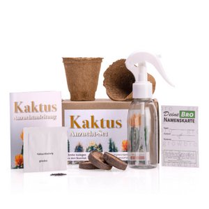 growbro| Cactus growing set including spray bottle | THE CACTUS GIFT for women & men %23 seed gift %23 seed guest gift %23 cactus