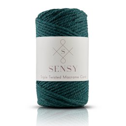 Sensy Premium 3mm - 82 yards 100% Cotton 3 Strand Twisted Macrame Cord