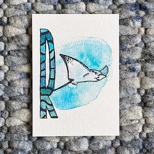 Tarjetas ABC de animales (tamaño A6)