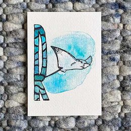 Tarjetas ABC de animales (tamaño A6)