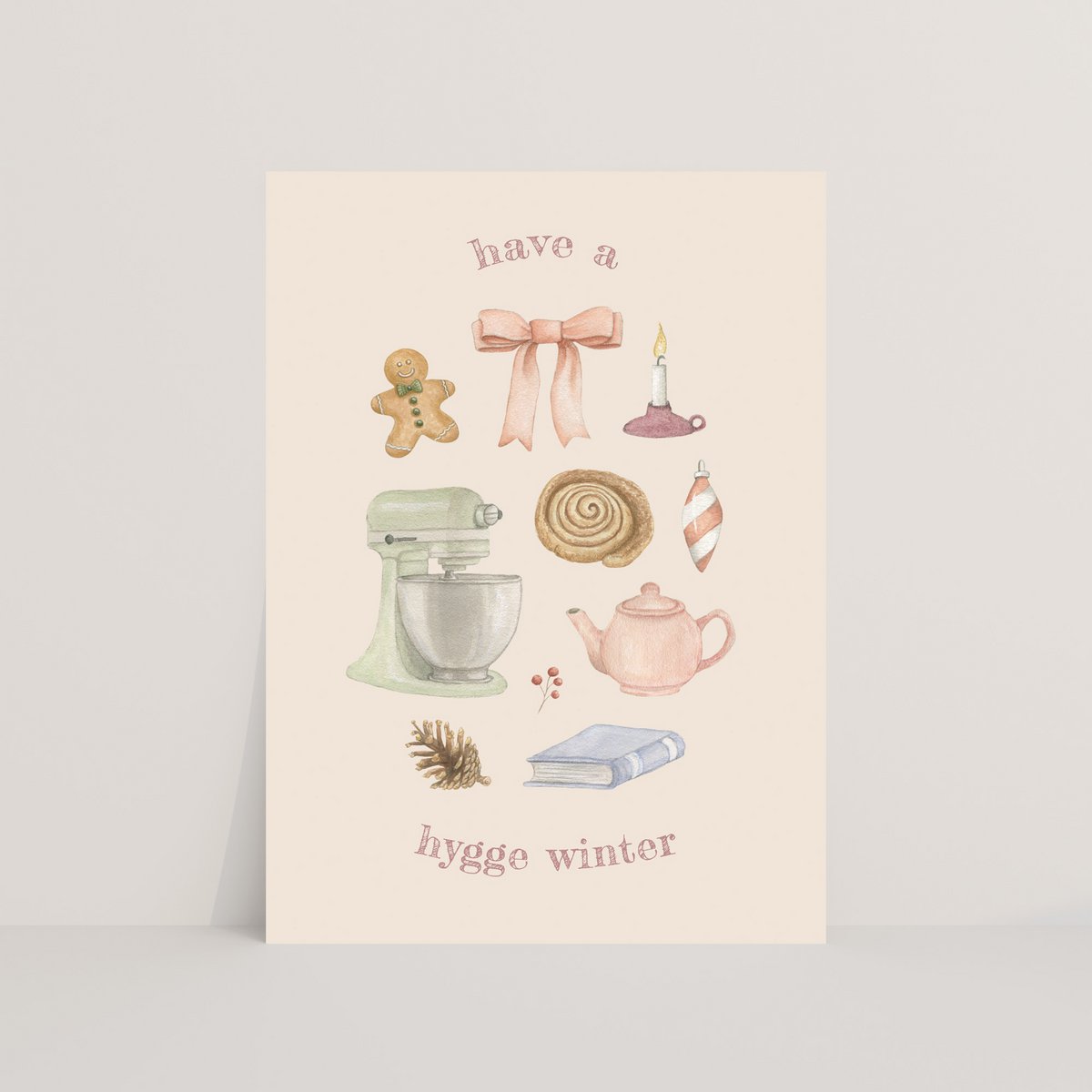 Ansichtkaart hygge winter