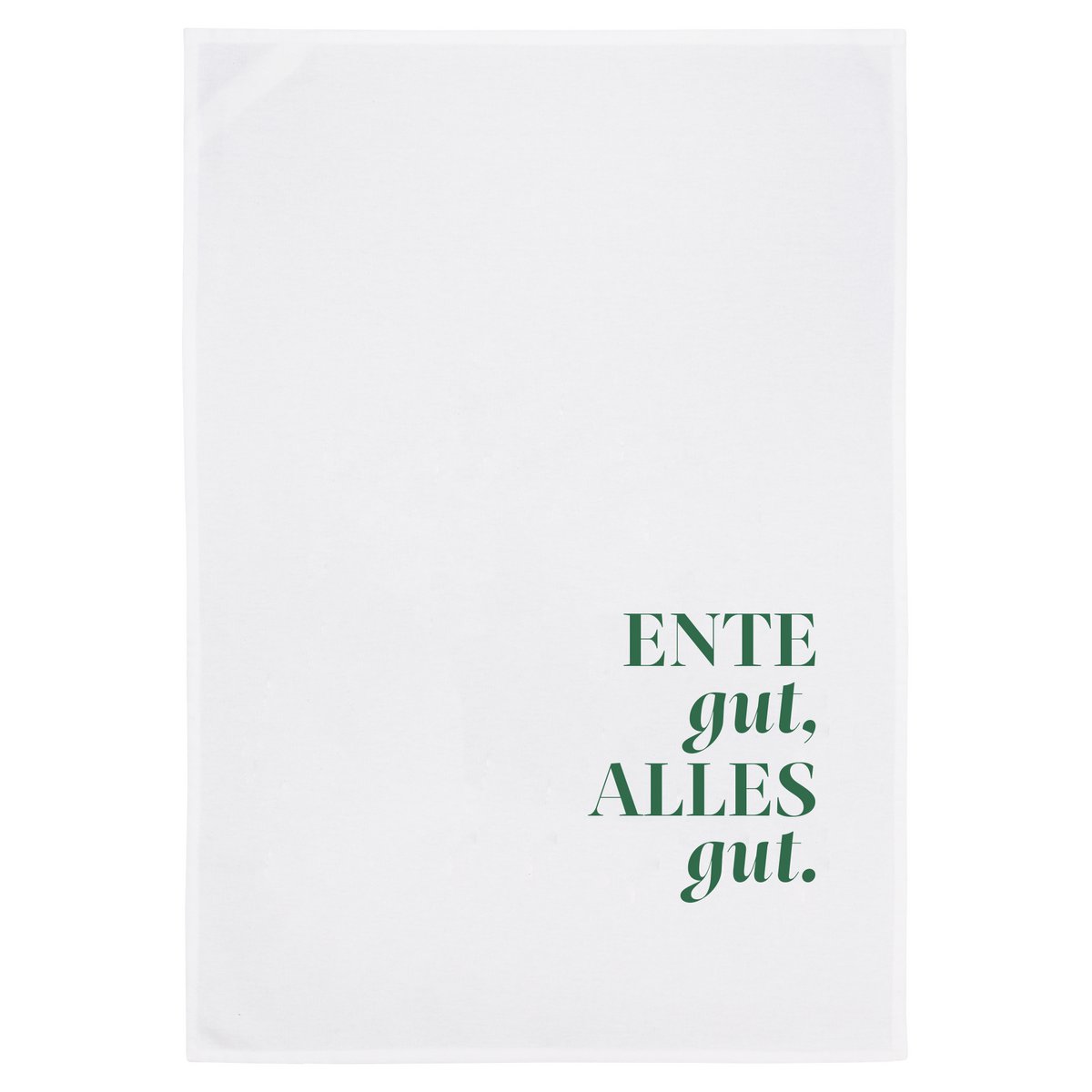 Tea towel white, duck well, everything is good