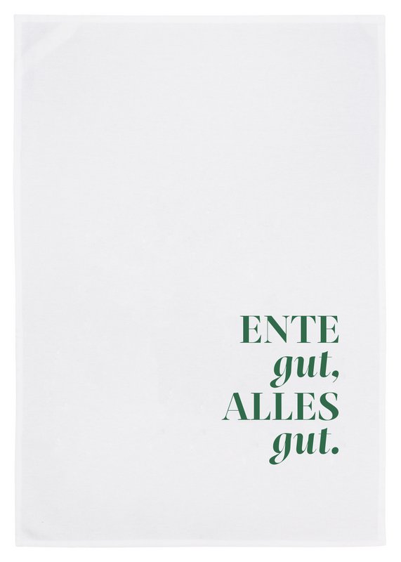 Tea towel white, duck well, everything is good