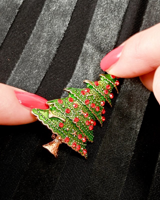 Broche - juletræ