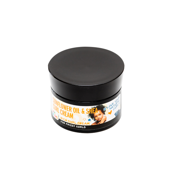 Huile de tournesol et Shea Curl Cream pour cheveux ondulés et bouclés
