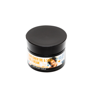 Sunflower oil and Shea Curl Cream for wavy and curly hair
