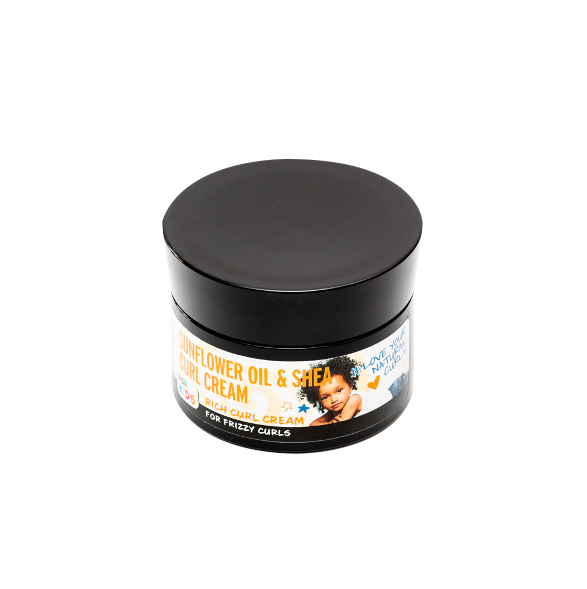 Solsikkeolie og Shea Curl Cream til bølget og krøllet hår