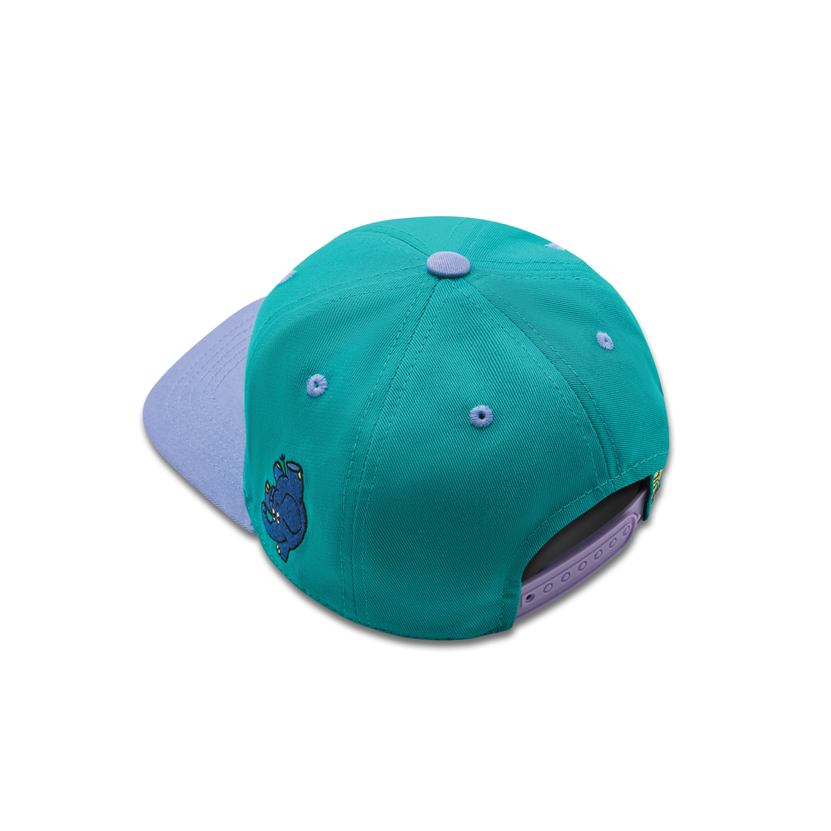 koaa – souris, éléphant et canard « The Crew » – snapback turquoise/bleu