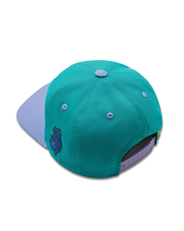 koaa – souris, éléphant et canard « The Crew » – snapback turquoise/bleu