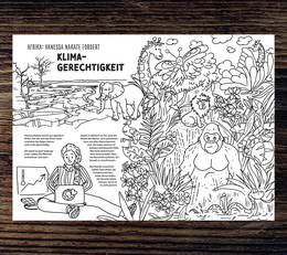 Climate protection coloring book for children