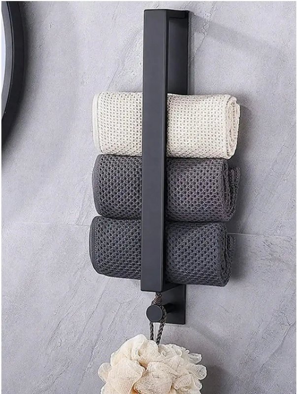 Badhandtuchhalter Torino – Handtuchhalter ohne Bohrer