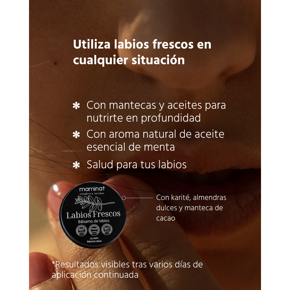 Protective lip balm - ideal against cold weather and dehydration