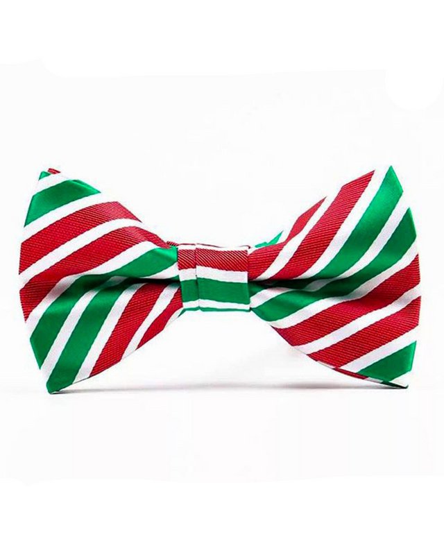 Bowtie - Green and red stripes