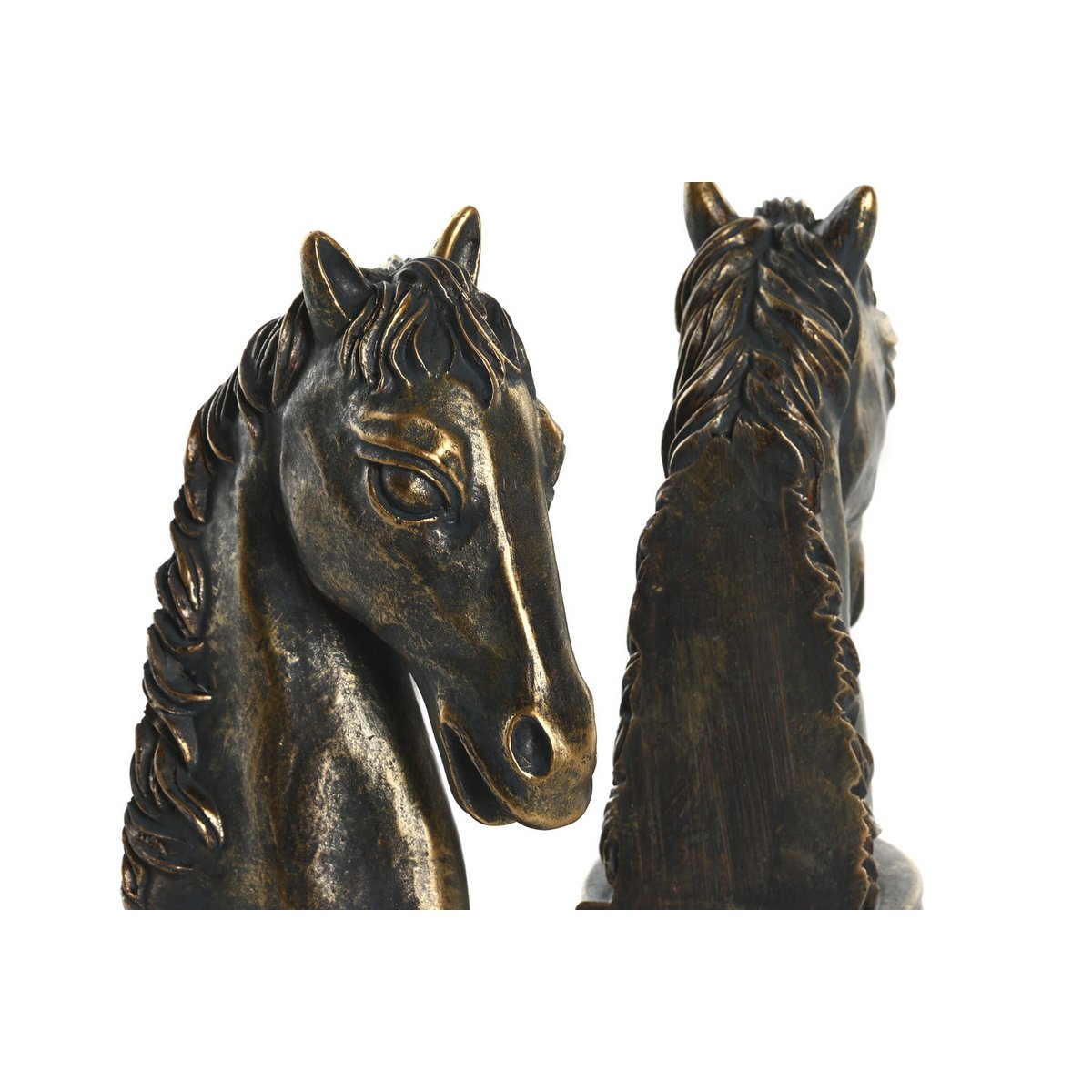 BOOKENDS SET 2 RESIN 23X9X19 COPPER HORSE FD205472