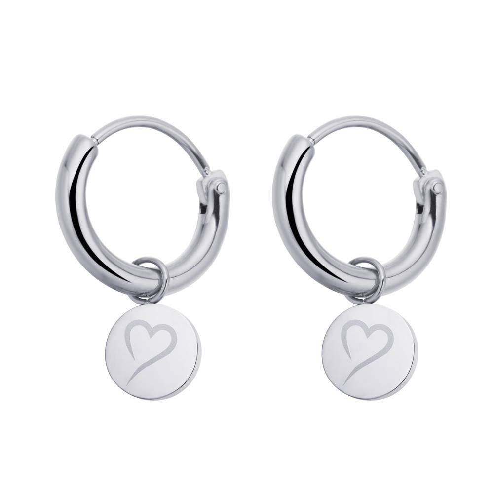 Boucles d'oreilles Follow Your Heart Argent