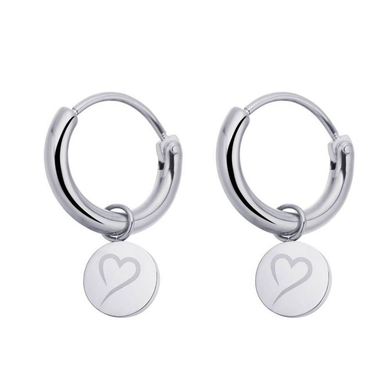Boucles d'oreilles Follow Your Heart Argent