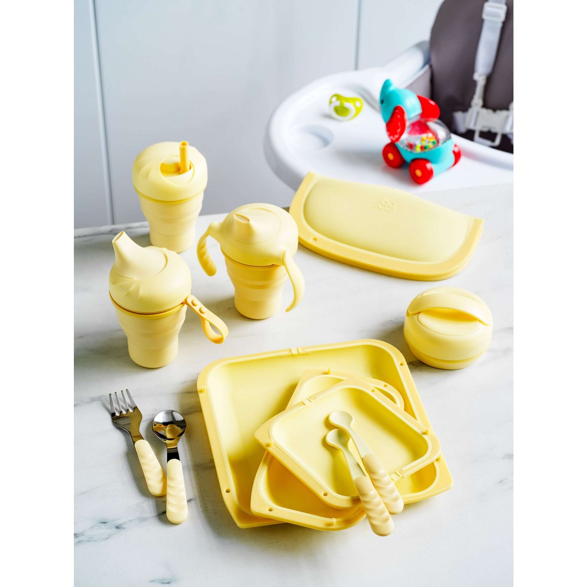 Mobi - Kids Lepelset Sun - Geel
