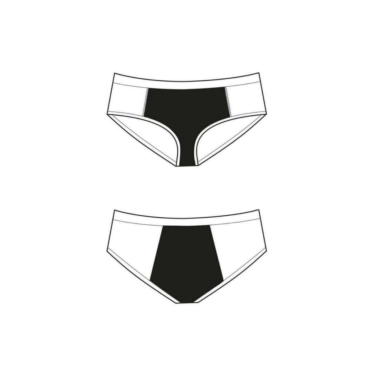Menstruationsbukser hipster piger – super absorbering (kirsebær print)