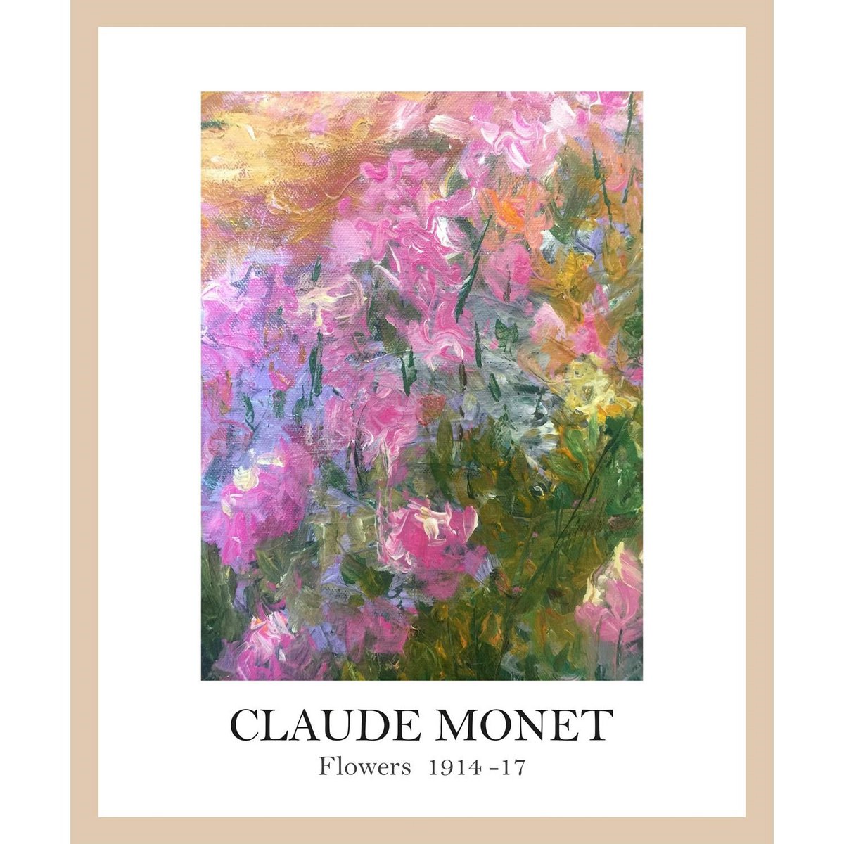 Frame picture - Claude Monet Flowers 1914