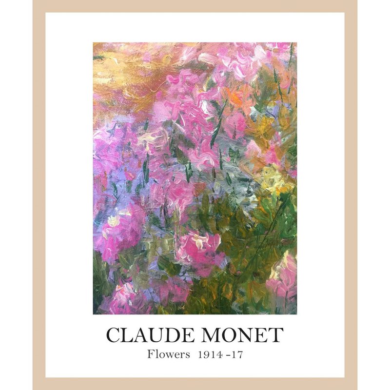 Obraz w ramce - Kwiaty Claude'a Moneta 1914