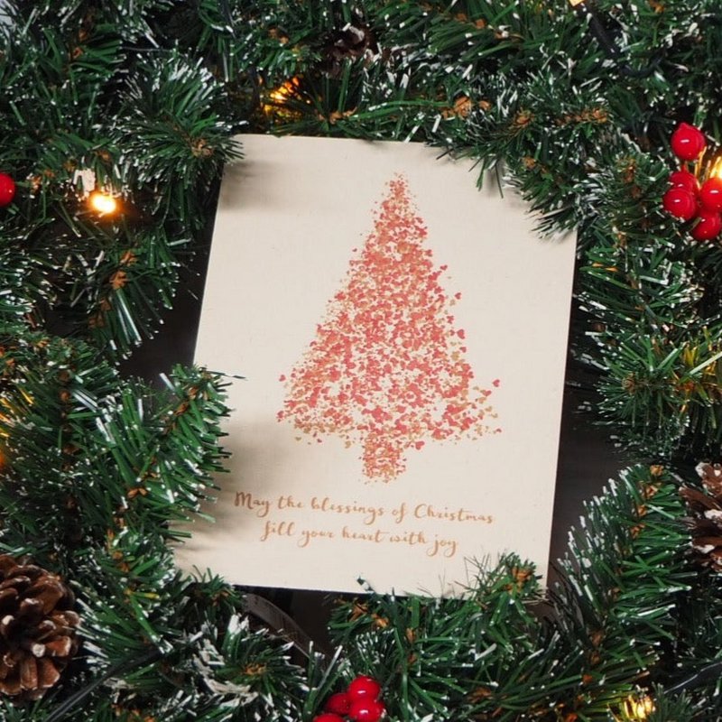 Christmas card 'Heart Christmas tree'