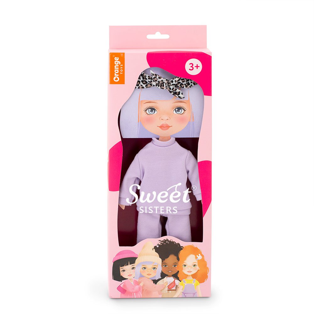 Soft toy, Sweet Sisters - Clothing set: Purple Tracksuit (35cm)