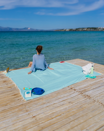 ATOM XXL Oversized Cotton Beach Towel – 200x250 cm – Quick Dry Towel – Mint Green