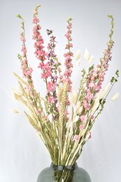 Dried Flower Bouquet - Natural Pink - 70 cm