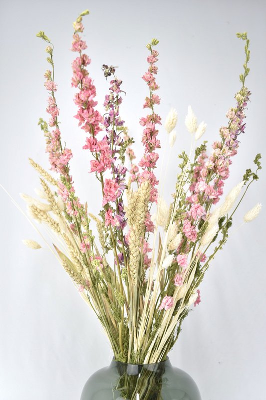Mazzo Di Fiori Secchi - Rosa Naturale - 70 cm