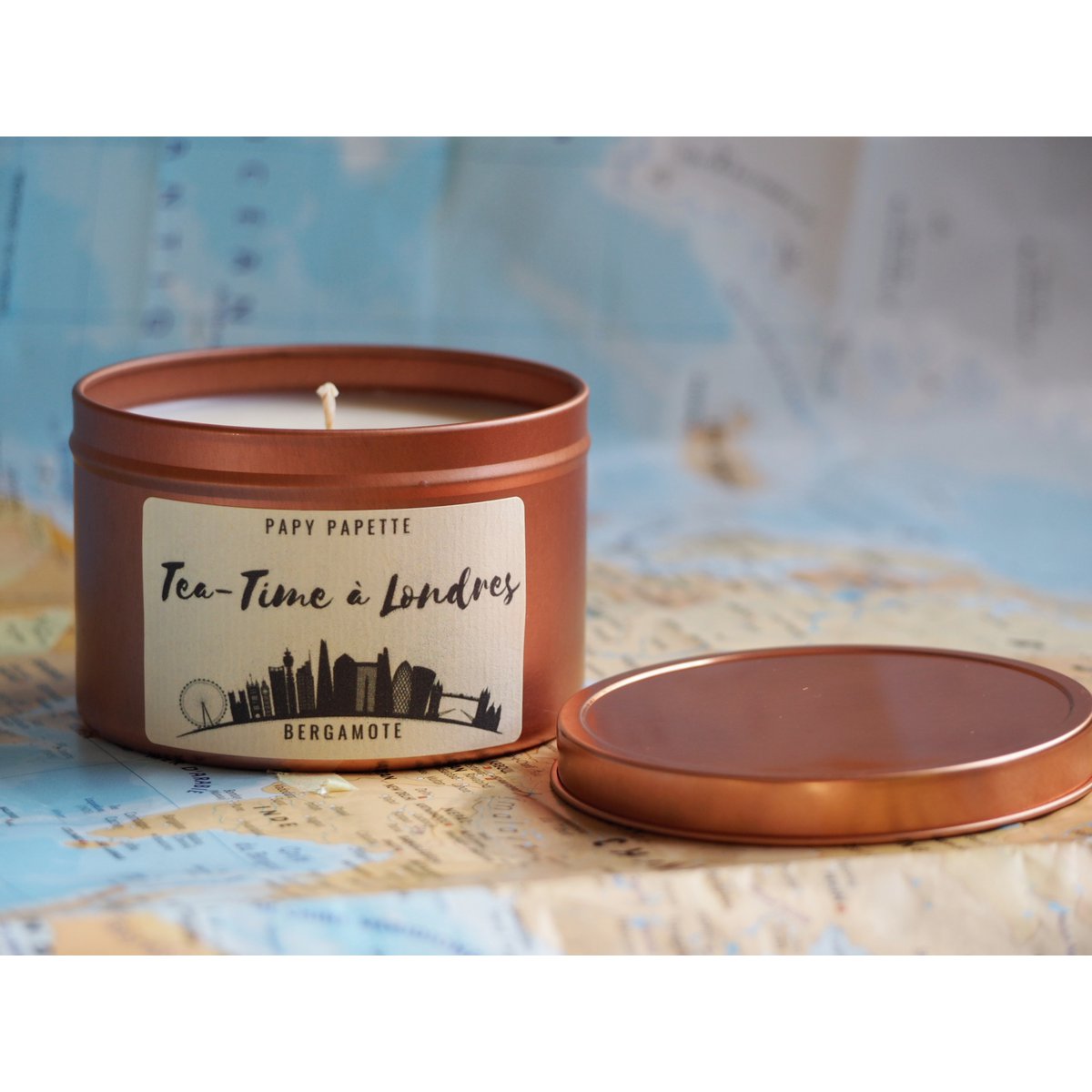 VEGETABLE CANDLE - TEA-TIME A LONDRES - PERFUME BERGAMOT