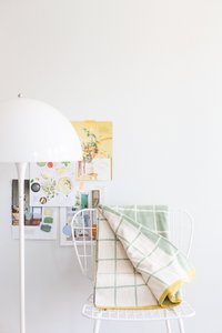 Todden groene jacquardsprei – zacht geborsteld katoen