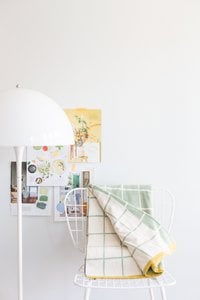 Todden groene jacquardsprei – zacht geborsteld katoen