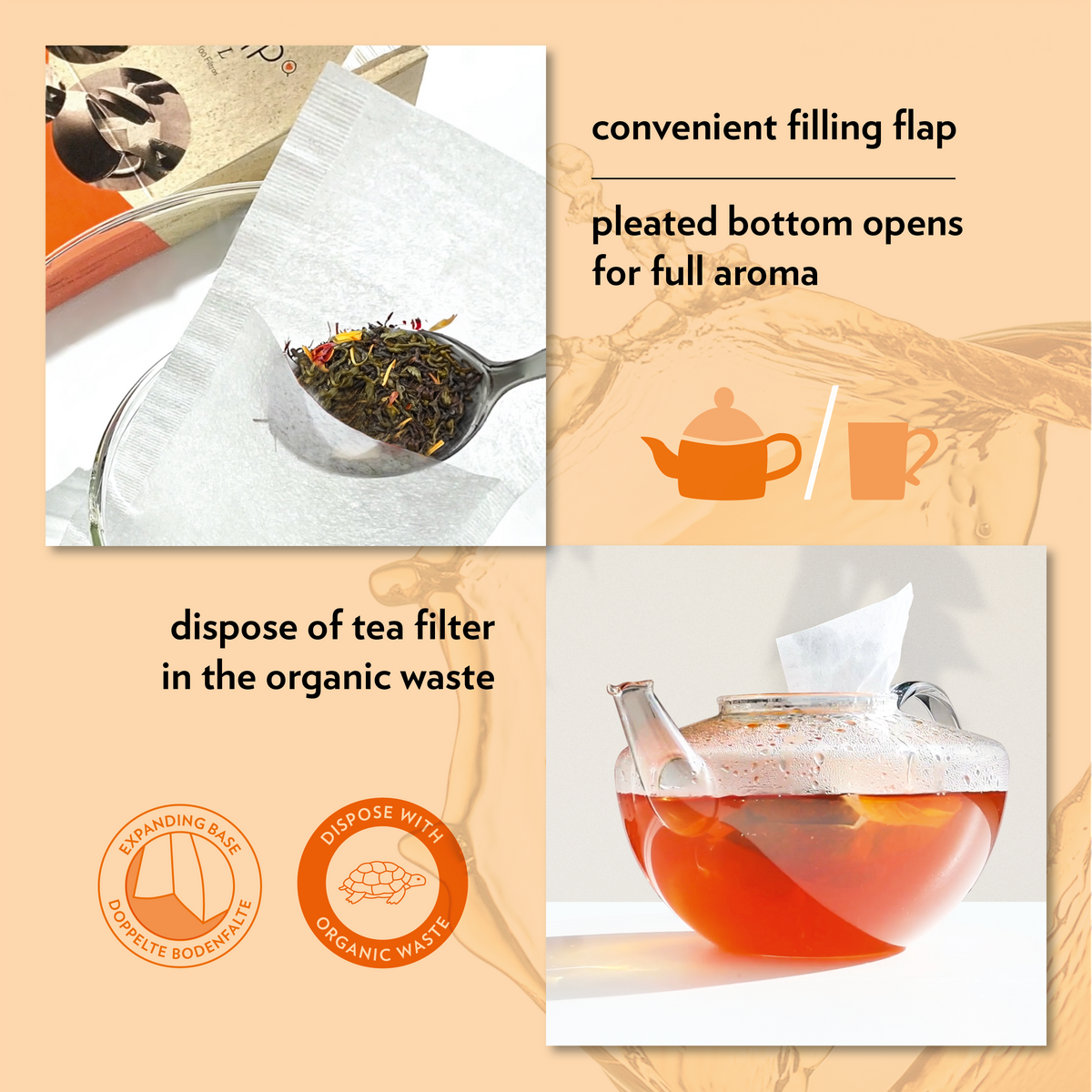 TEAFLIP L, Tea Filters