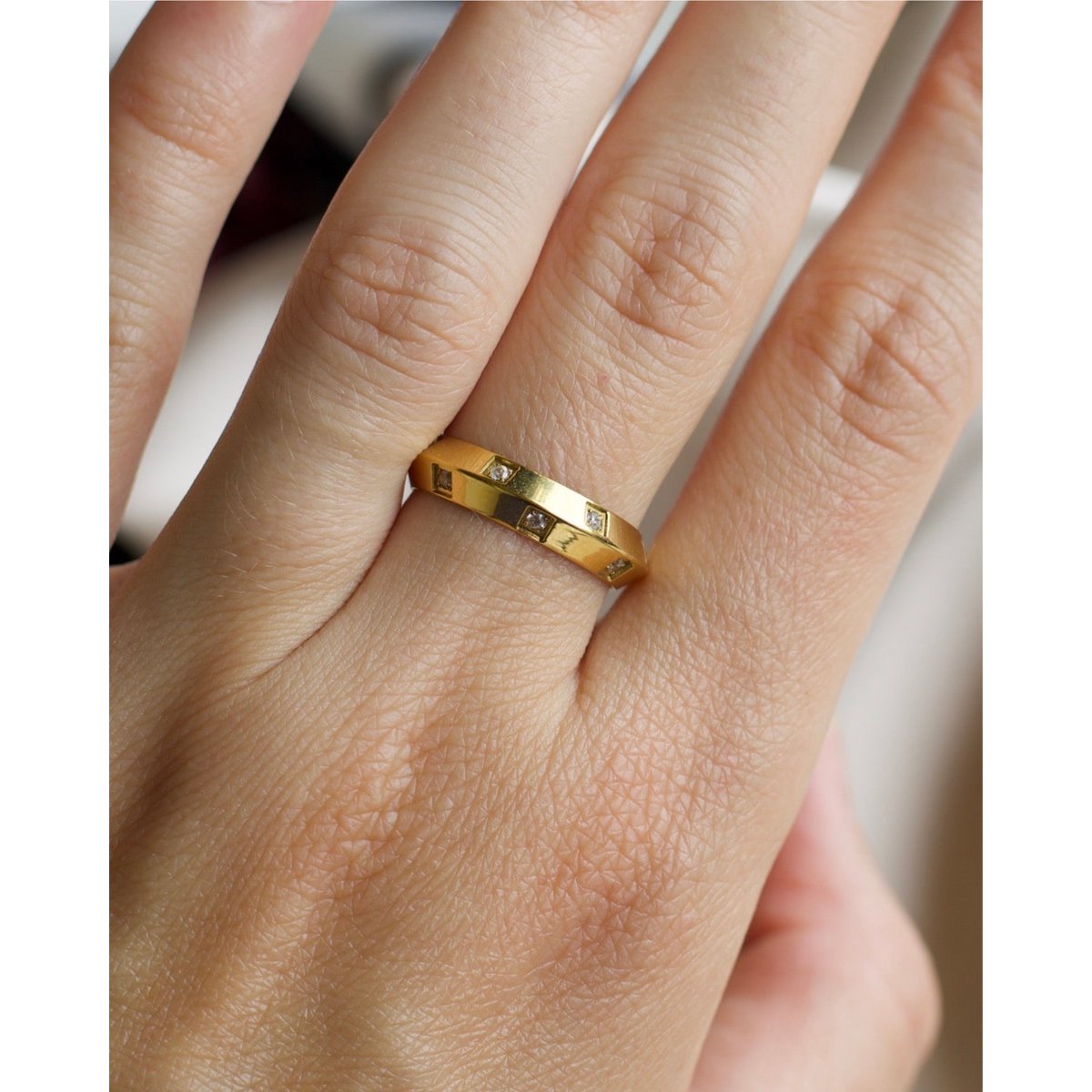 Cherethims - Concave Gold Ring