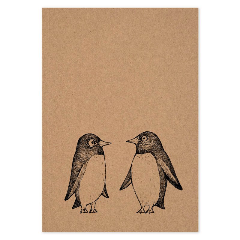 Notizbuch - Pinguin Love Story