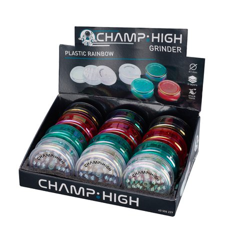 Colored plastic grinders