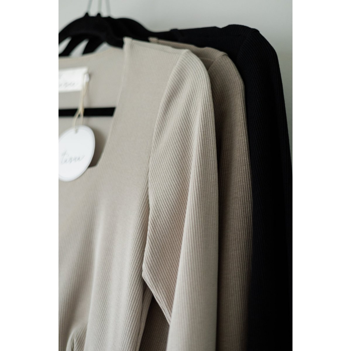 Vestido de maternidad y lactancia de tisu, negro