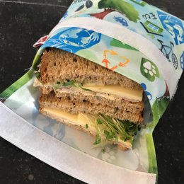Bolsa de Almuerzo Reutilizable - Sándwich - Paquete de 5