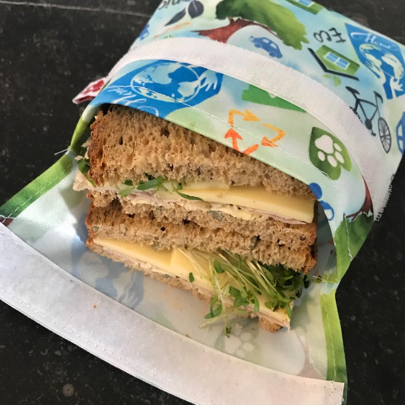 Bolsa de Almuerzo Reutilizable - Sándwich - Paquete de 5