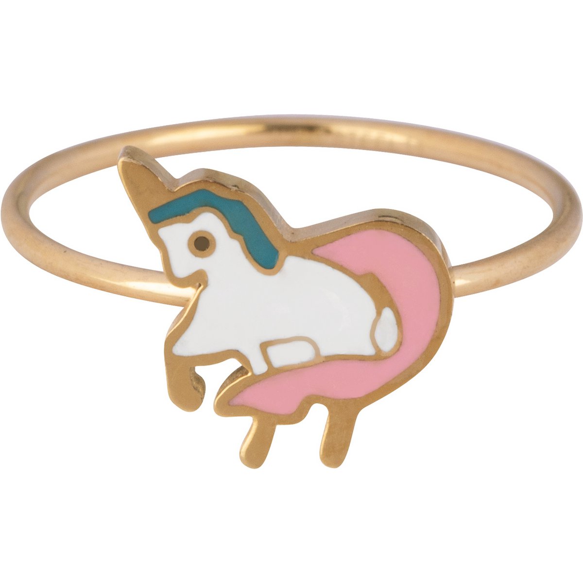 KR108 Baby Unicorn guld stål