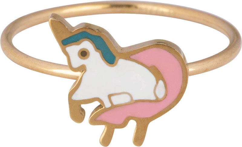 KR108 Baby Unicorn guld stål