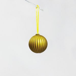 Christmas ball stripe gold