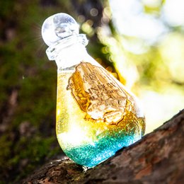 Huile de bain pétillante pour chakras Forest Breath, lavande de pin gaulthérie