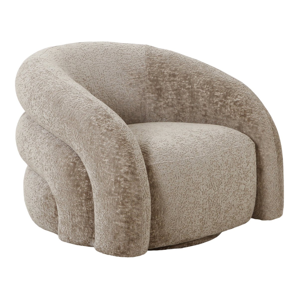 Valletta Lounge Chair with swivel function - Natural, 93x83x70 cm