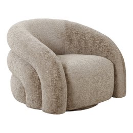 Valletta Lounge Chair med drejefunktion - Natur, 93x83x70 cm