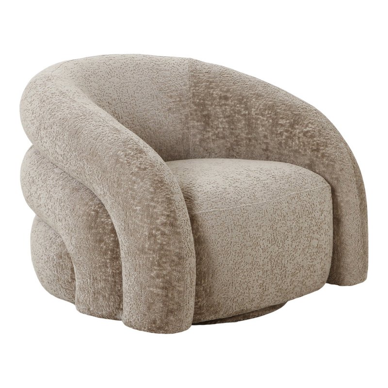 Valletta Lounge Chair med drejefunktion - Natur, 93x83x70 cm