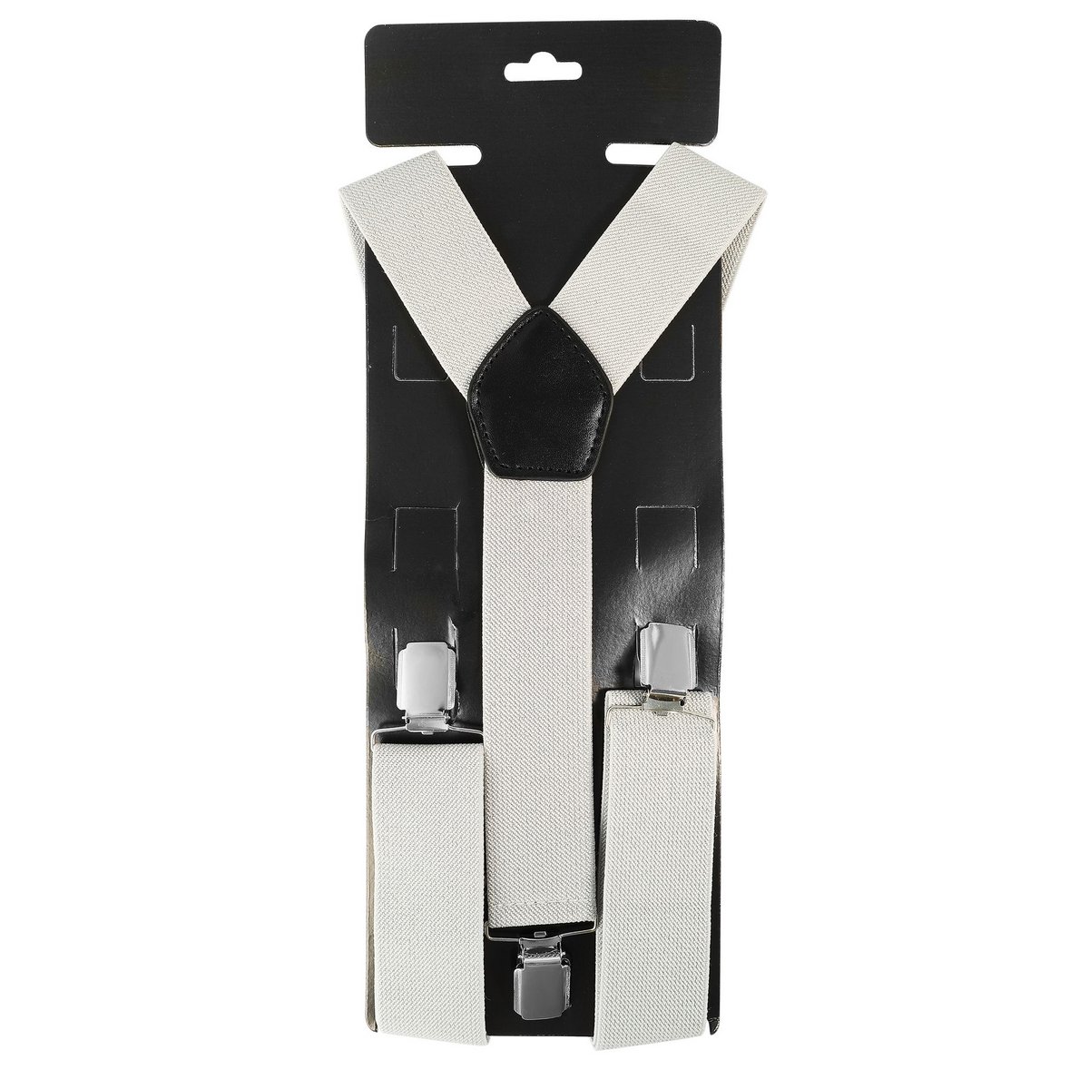 Suspenders total length 95 cm, gray