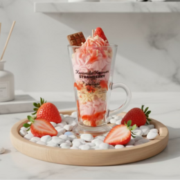 Strawb Crunch – Candela da dessert di lusso fatta a mano